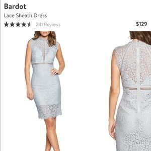 Bardot lace dress
